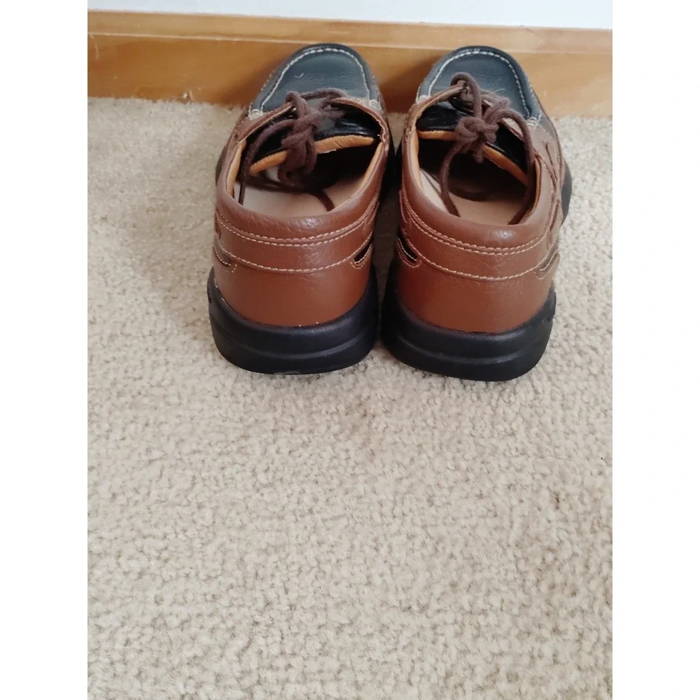Dr. Comfort Patrick 8520 Men 9 Leather Comfort Diabetic Therapeutic Boat Shoes